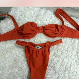 Belle swim Orange Bikini Set